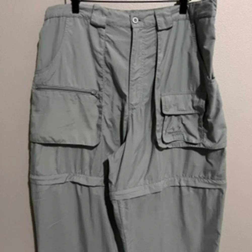 Cabella Guidewear Mens Sage Green Convertible Cargo Pants Hiking‎ Shorts 32x31